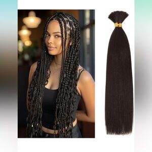 Kinky Straight Bulk Hair for Braiding No Weft